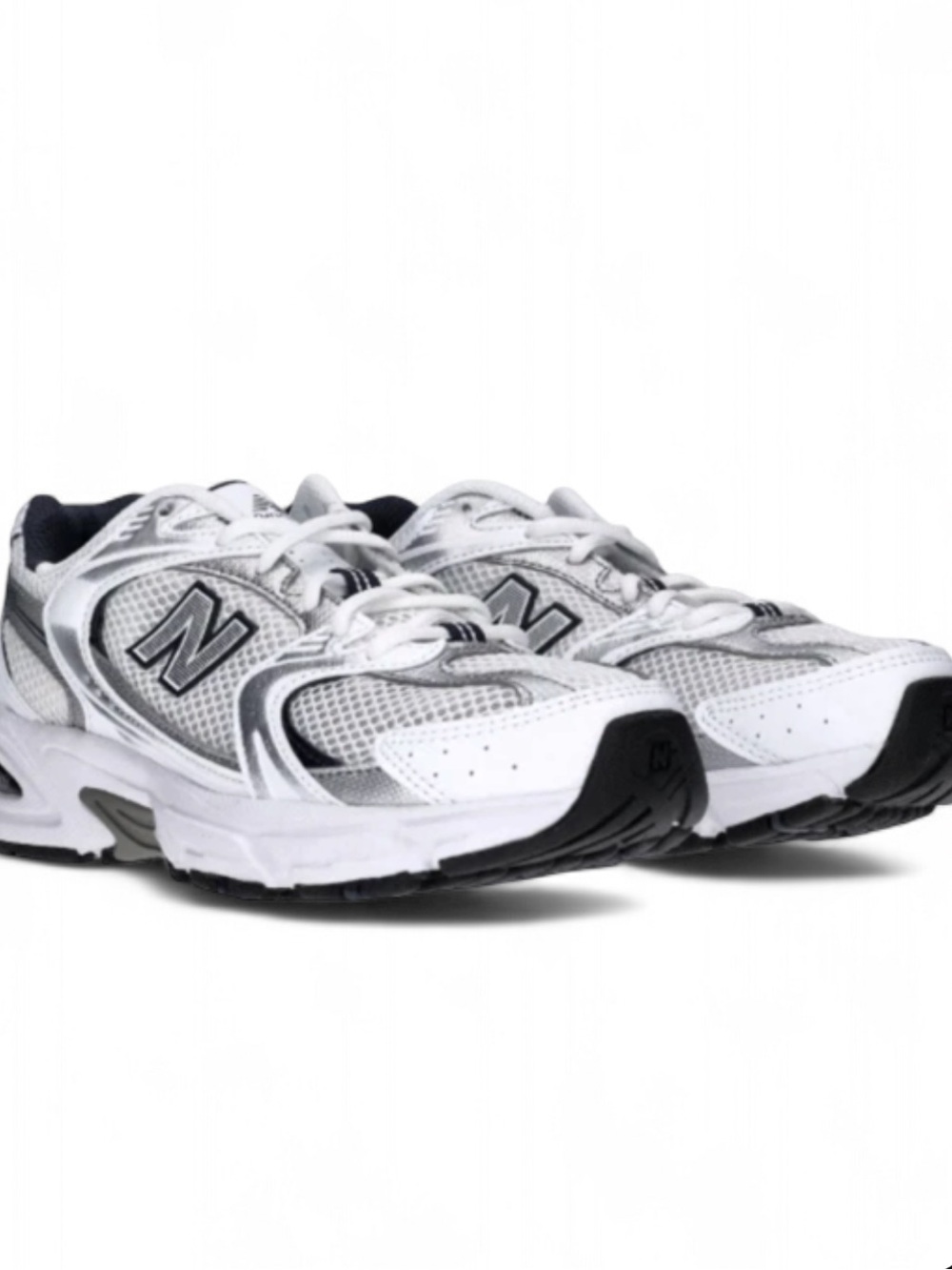 New Balance White and Gray Woman’s Athletic Running Sneakers